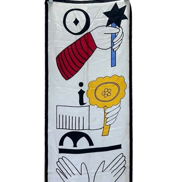 Rudi Gernreich - 1960’s Vintage, Designer, Silk Printed Scarf - One Size, Multi - Picture 5 of 13